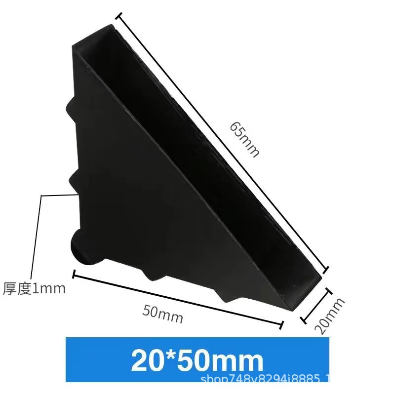 Embalaje de muebles triángulo anticolisión protección de esquina de plástico vidrio mármol protección de esquina de plástico fabricante