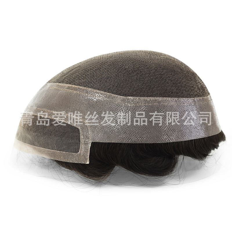 Cross-Border Men's Wigs Hollywood Front Lace Hairpieces in Stock Dropshipping