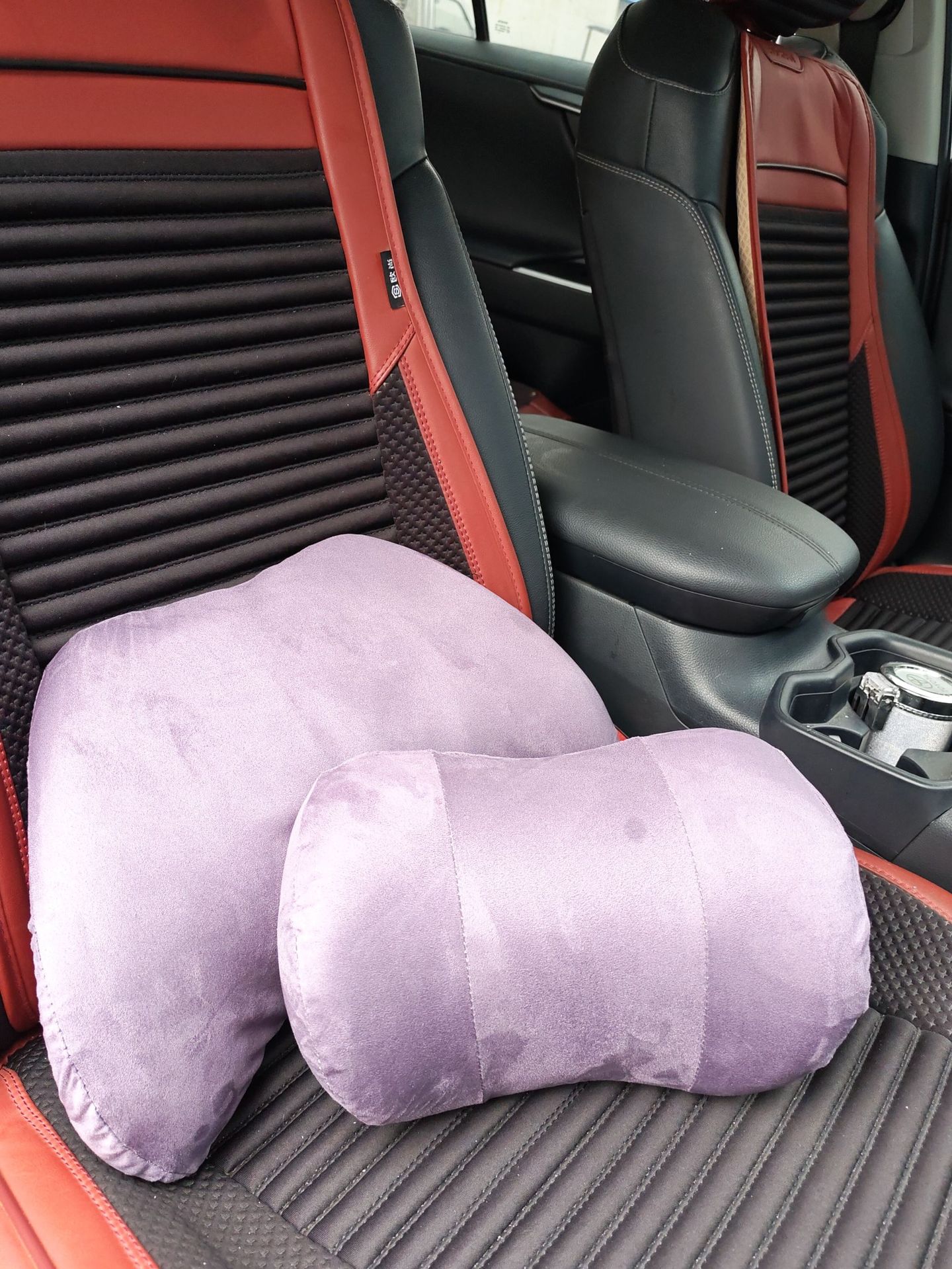 Car Interior Accessories Headrest and Lumbar Support [Cartoon Style and Memory Foam Style] Suitable for All Seasons, Skin-Friendly, Soft and Comfortable