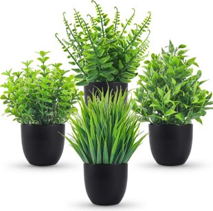 Cross -border thermal sale simulation plant fake plant green plant interior and exterior decorative plastic potted plastic Plaza small potted plants