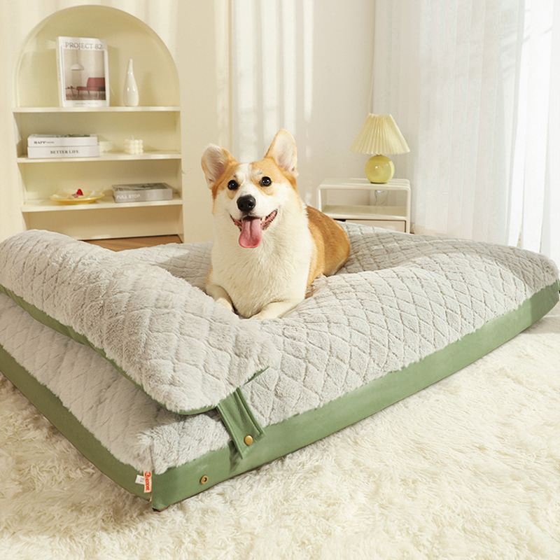 Perrera cuatro estaciones universal perro para dormir perro grande Golden Retriever perro sofá invierno cálido Corgi cama del animal doméstico