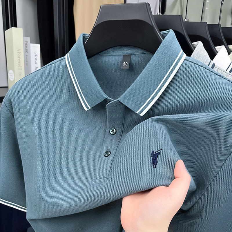 夏季官方正品保罗POLO衫男士短袖T恤珠地网眼美式小马标半袖|undefined