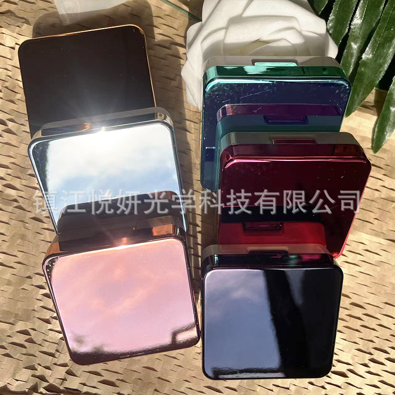 新款簡約時尚隱形眼鏡盒/便攜式帶鏡子隱形眼鏡伴侶盒 A-8067鏡面