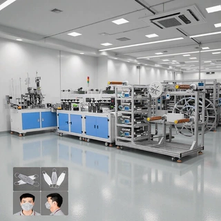 多工位KN95口罩机 工厂规模化口罩生产设备