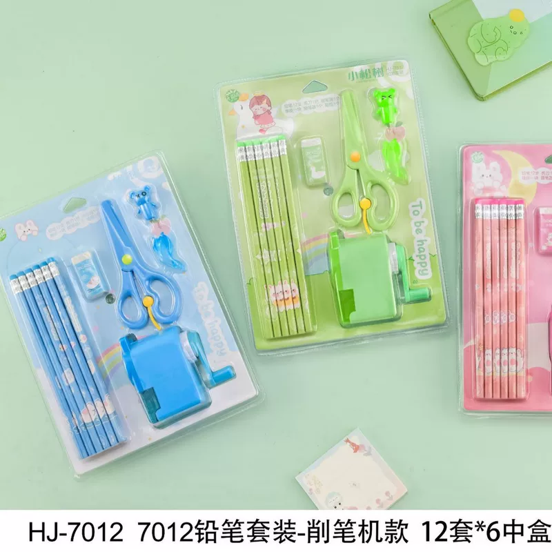 Set, sharpener for students for kindergarten, 12 pieces