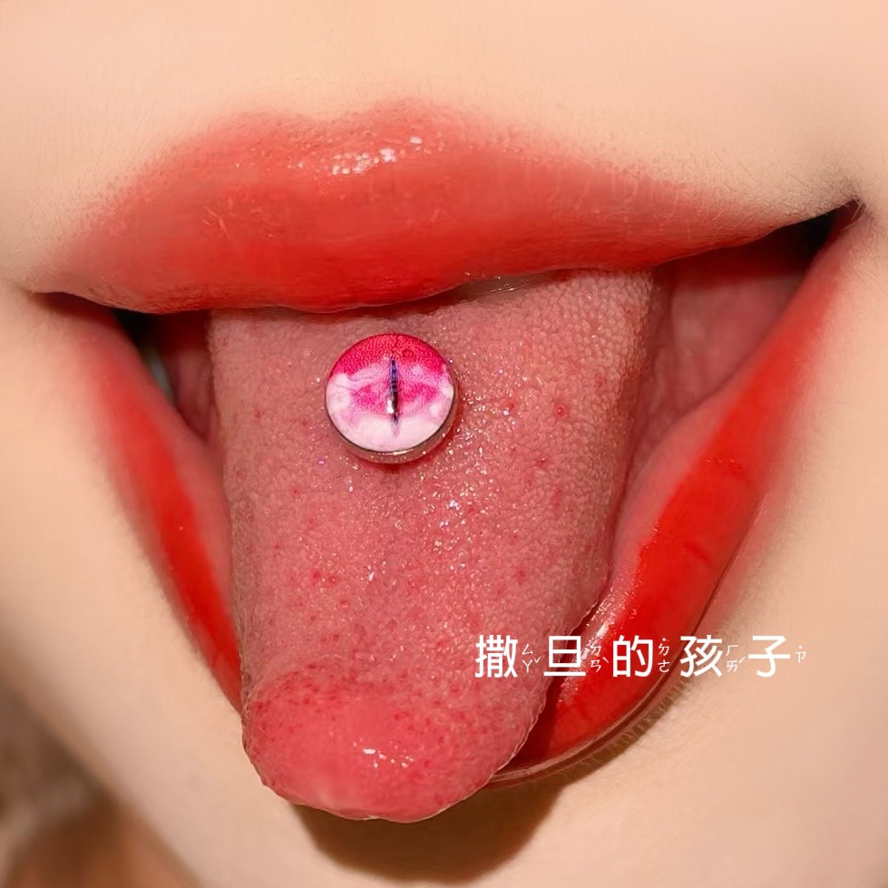 Satan's Child Dragon Claw Flat Back Ear Bone Nail - Freshwater Blue Series, Titanium Steel Cochlear Stud detail image 8