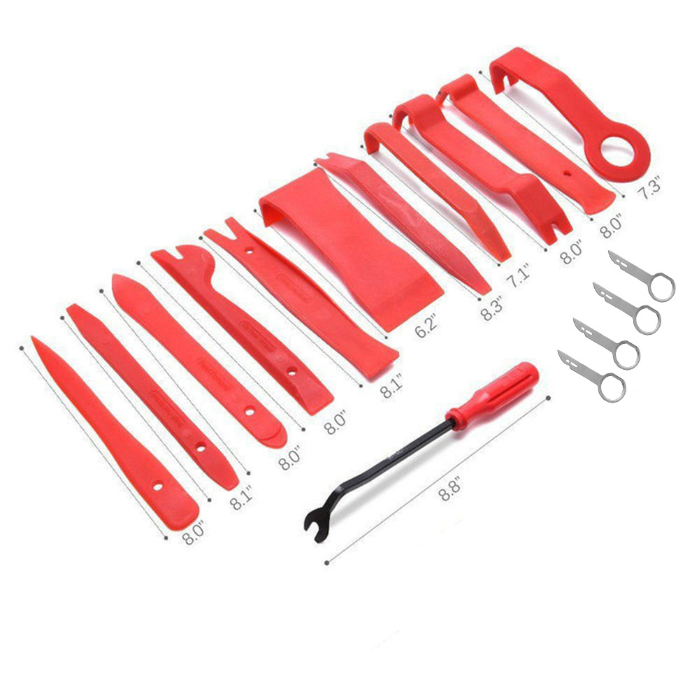 汽车音响改装工具16件套退针器钥匙内饰修理翘板汽车空调拆卸工具