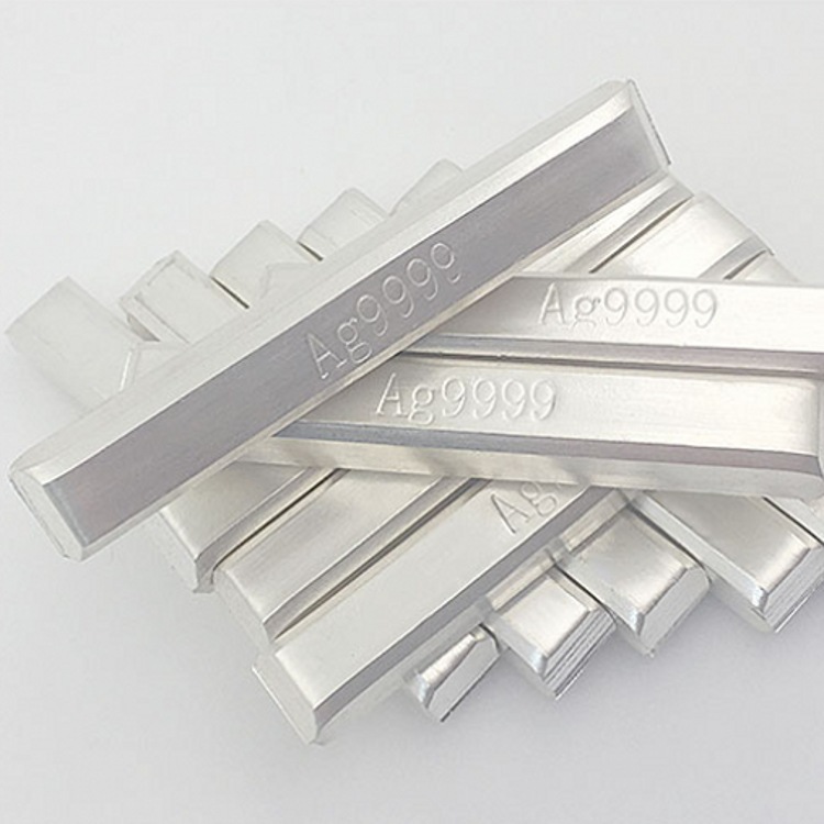 S999纯银银条白银原材料足银投资银条银块银砖按克计价一件代发