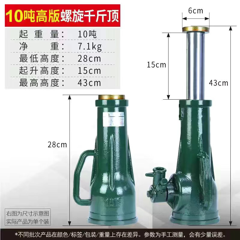 Shanghai Baoshan helicoidal Jack mecánico 50 / 32T tipo engranaje manual arrancador vertical de manga 10T