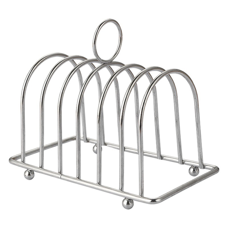 Directo de fábrica de acero inoxidable multi-funcional de almacenamiento rack de pan estante cuadrado bolsa rebanada pantalla estante herramientas del hogar