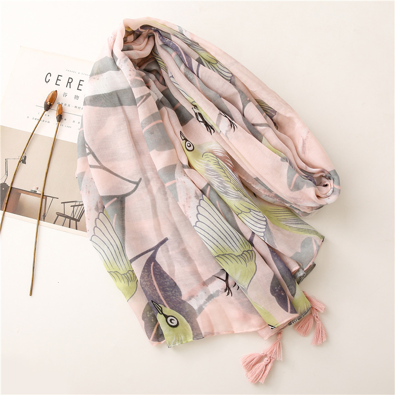 Printed Sunscreen Fashion Thin Gauze Scarf Wholesale Nihaojewelry display picture 4