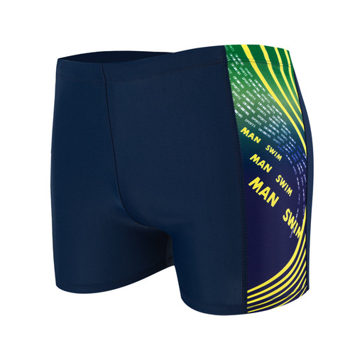  boys' boxer comfortable breathable swimming trunks digital printing beach diving hot spring vacation quick-drying swimming trunks