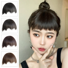 假发刘海女自然前真发狗啃刘海隐形眉空气假刘海齐厚刘海发片