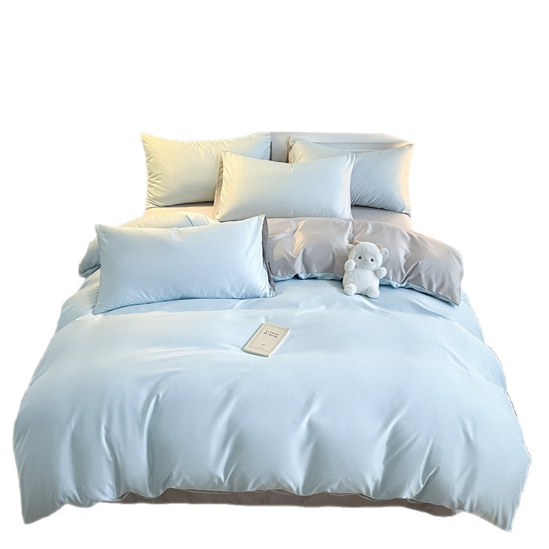 Luxury Bamboo Duvet Cover Set Breathable Antibacterial Bed Linen_voghion.com
