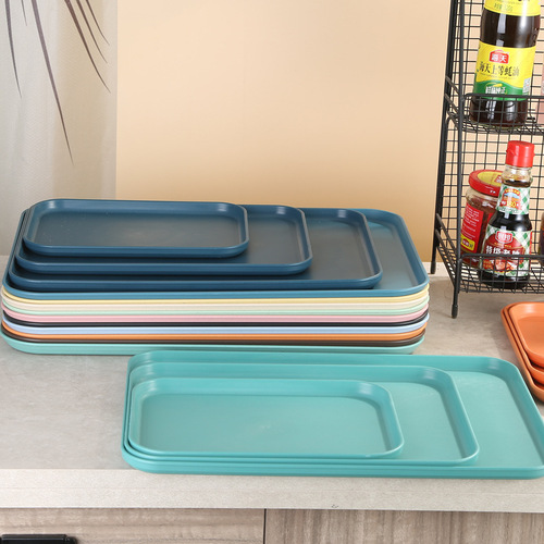 Cross-border Nordic simple dining tray ins style rectangular tray household tea cup square tray kindergarten storage tray