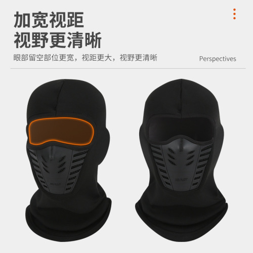 Cross-border autumn and winter outdoor velvet thickened windproof mask for sports bicycles and motorcycles riding warm hood