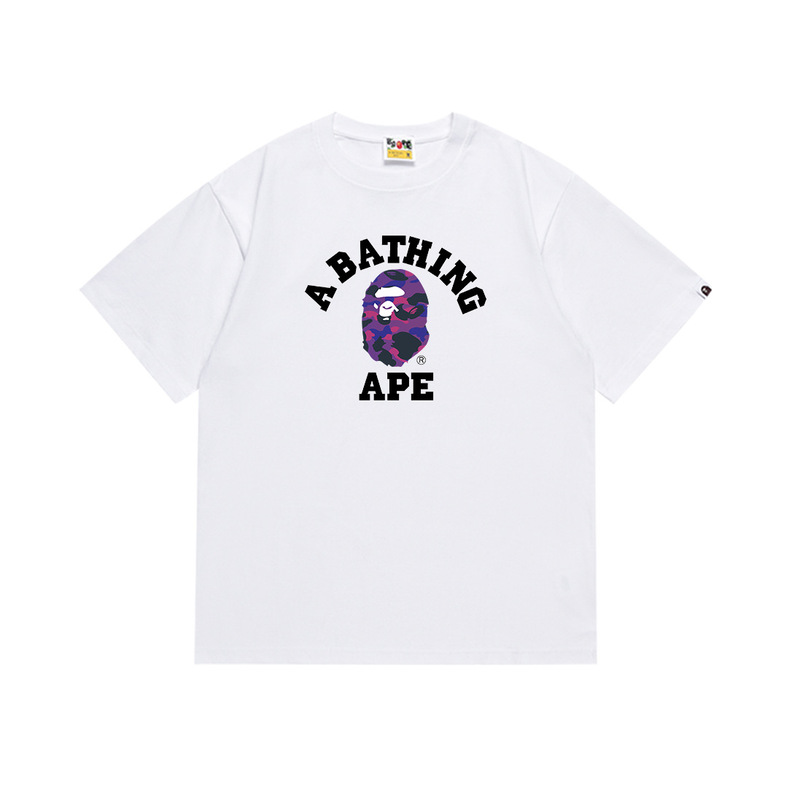 国境を越えた売れ筋BAPE X Miami International MIAMIジョイント漫画男女同型半袖スポーツTシャツトレンディブランド|undefined