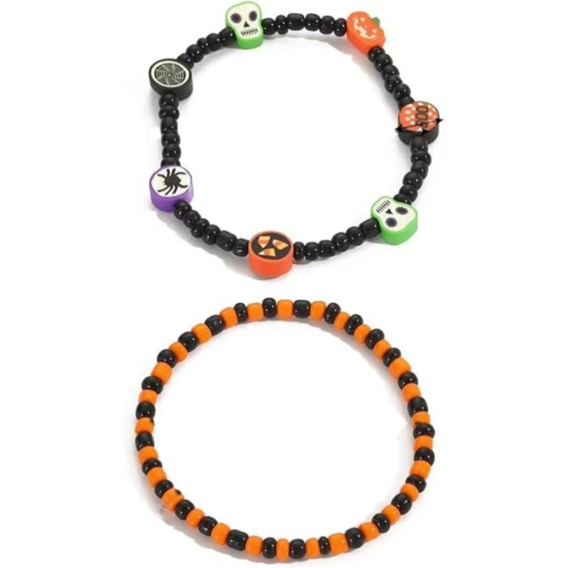 Europe and the United States cross-border Halloween high sense cool wind handmade bracelet south clay melon beads rice beads bracelet jewelry wholesale
