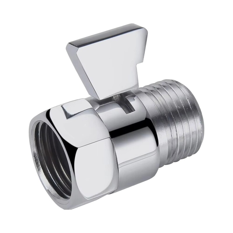 Chrome-Plated and Brass Handheld Shower Shut-Off Valve Water Pressure Regulator Replacement Bathroom Faucet Accessories Matte Black Chrome-Plated and Brass Handheld Shower Shut-Off Valve Water Pressure Regulator Replacement Bathroom Faucet Accessories Matte Black