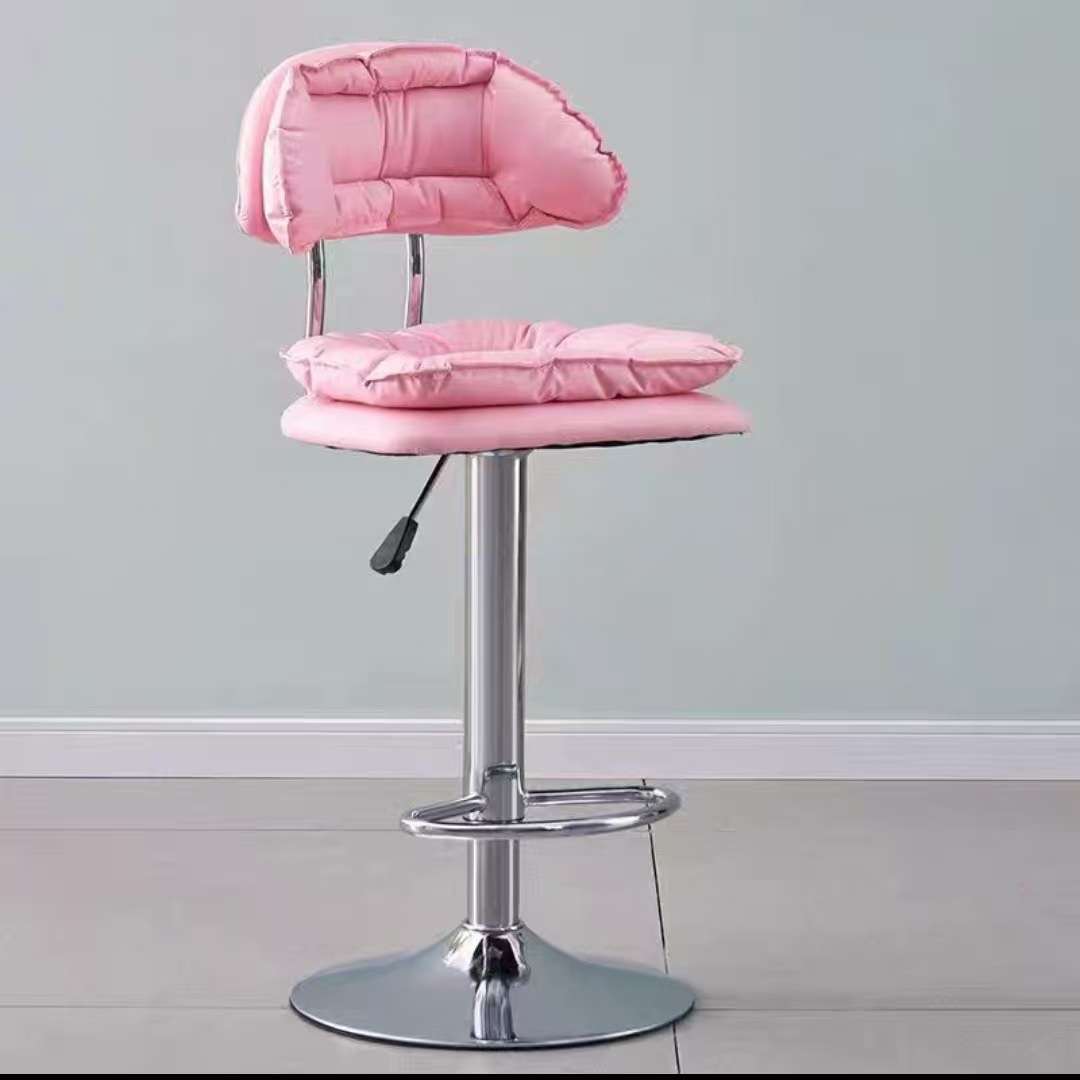 Sillas de bar, sillas elevadoras, taburetes altos, taburetes de cajero, bar de belleza moderna y minimalista, sillas altas, sillas de bar domésticas