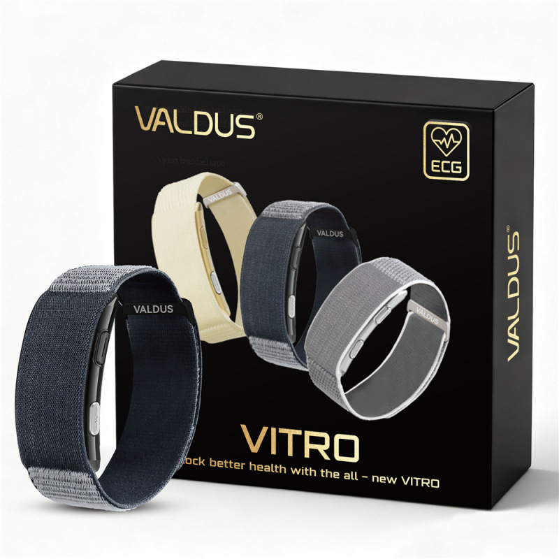 Valdus Cross-Border Vitro Screenless Ecg Smart Watch Heart Rate, Blood Oxygen, Body Temperature Monitoring, Women's Health Monitoring