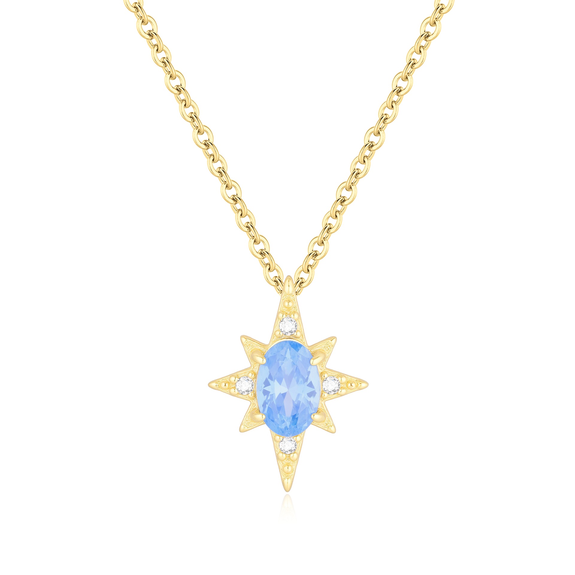 All Seasons Season Women's Gender 1 Piece 925 Sterling Silver Star 925 Sterling Silver Cable Chain Pendant Necklace