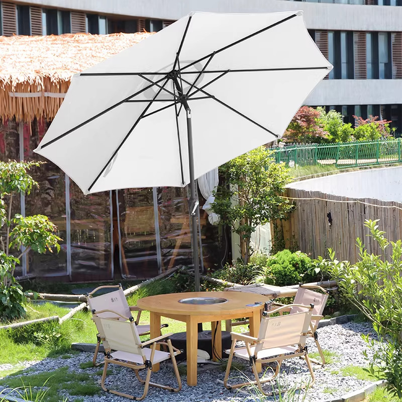 Sombrilla de Protección Solar para Exteriores, Parasol Grande para Publicidad, Sombrilla de Centro para Puestos, Sombrilla Impermeable para Patio, Sombrilla Romana para Balcón