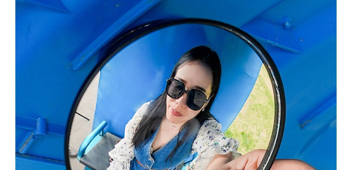 Universal Suction Cup Type Electric Tricycle Rearview Mirror, Large Field of View Convex Mirror, Reversing Mirror, Reflective Mirror, Round Auxiliary Mirror, Four-Wheel