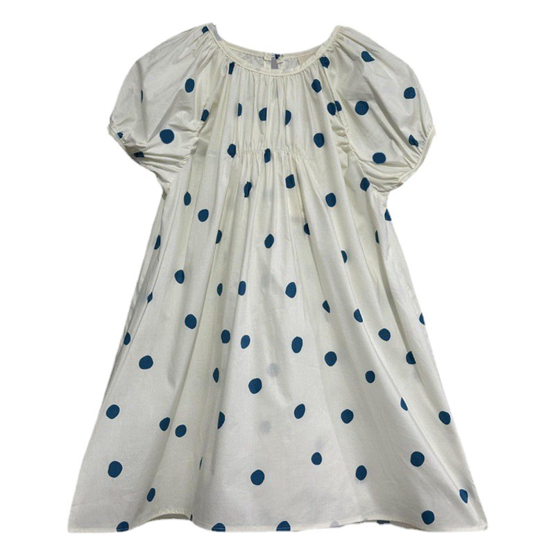 Vestido de verano para niñas, estilo coreano, holgado, para niñas mayores, vestido de lunares moderno para niñas, verano 2024