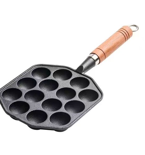 W1YP wholesale octopus small meatball pot household baking pan quail egg hole mold frying pan stall egg waffle baking pan machine