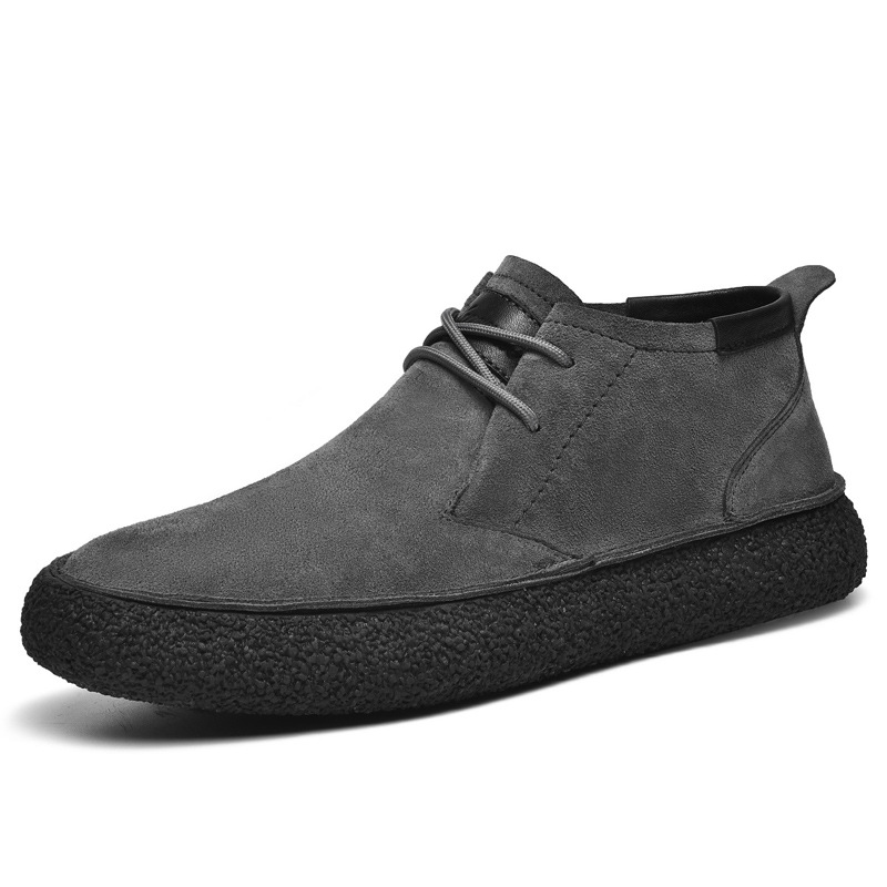 2025 nuevos zapatos de skate de cuero transfronterizos anti-veludera, botas Martin, zapatos de cuero casuales de hombre retro Zhongbang. image 8