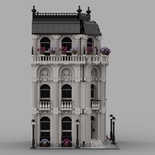 Moc-39837 Modular House Modular Building Model Building Toy Set 2788 Particle Number