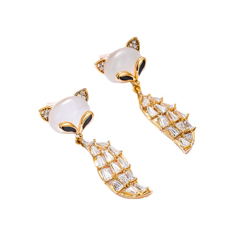Pendientes asimétricos largos de borla – estilo coreano retro, joyería elegante para mujer