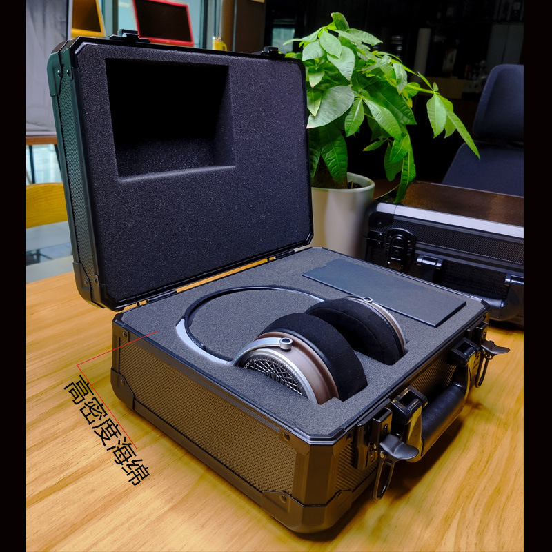Factory Customized Headphone Packaging Box Aluminum Alloy Headphone Display Box Headphone Storage Suitcase