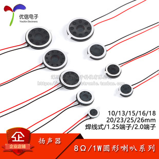 10/13/15/16/18/20/23/25/26mm8&Omega;1W�A�����Ⱥ���ʽ/1.25/2.0����