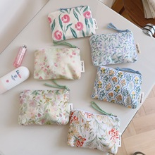 【素希布包】春夏新款清新棉布零钱包卫生棉口红气垫收纳小布袋