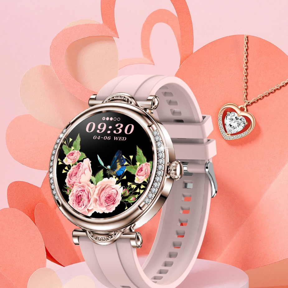 New hot CF32 fashion women's smart watch 1.27-inch heart rate blood pressure Bluetooth call watch