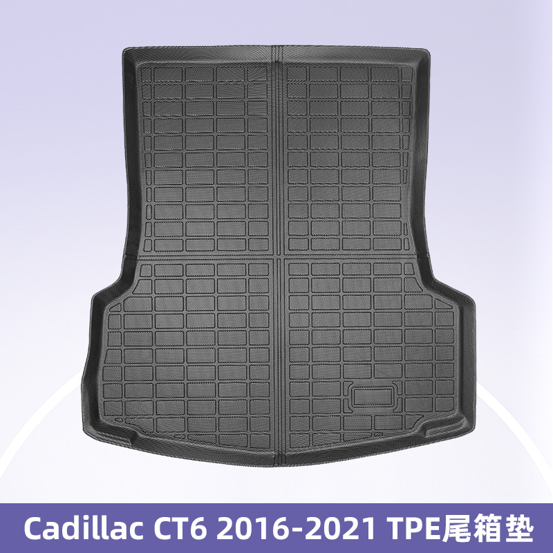 Aplicable a Cadillac CT6 2016 - 2021 3D todo el tiempo material TPE almohadilla para los pies almohadilla maletero