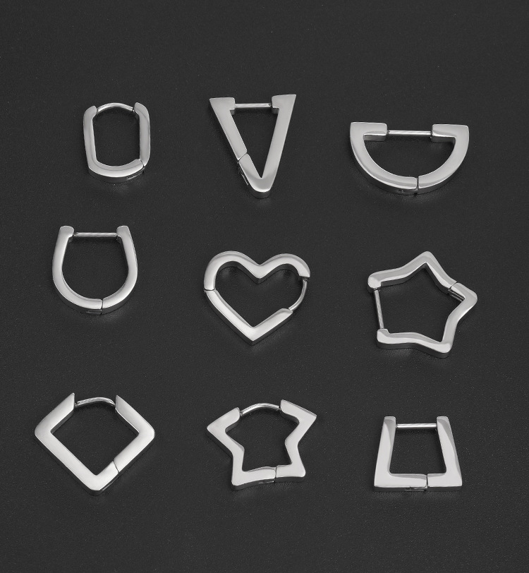 Pointed labret stud close-up product detail