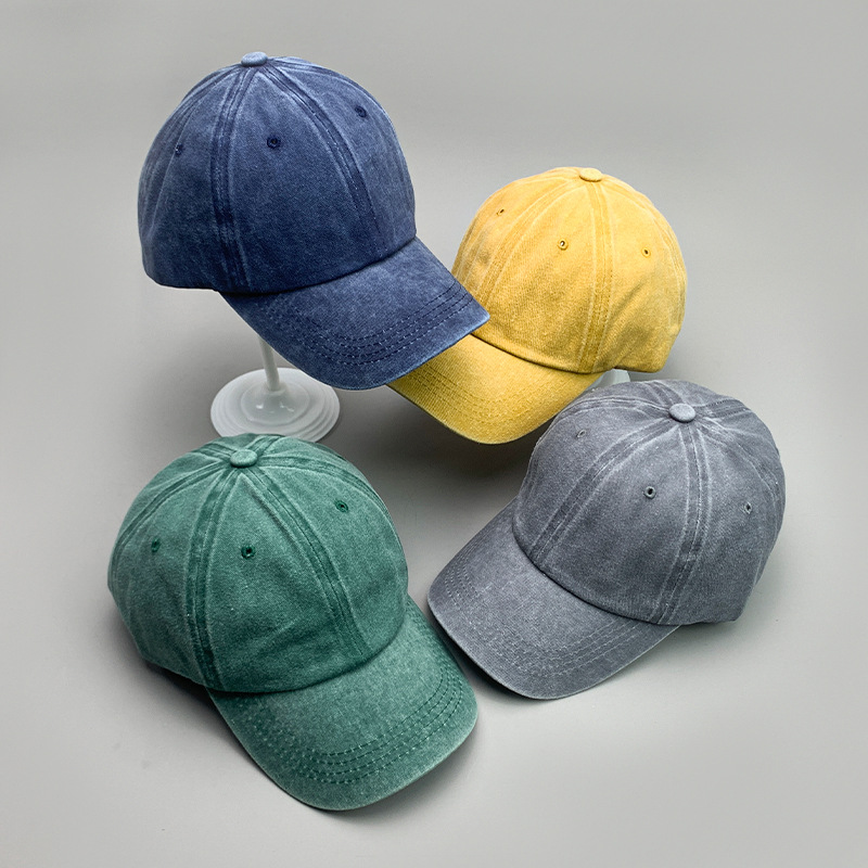 Estilo coreano clásico color sólido moda hombres y mujeres gorra de béisbol algodón versátil simple deportes cómodo transpirable sol sombrero al por mayor