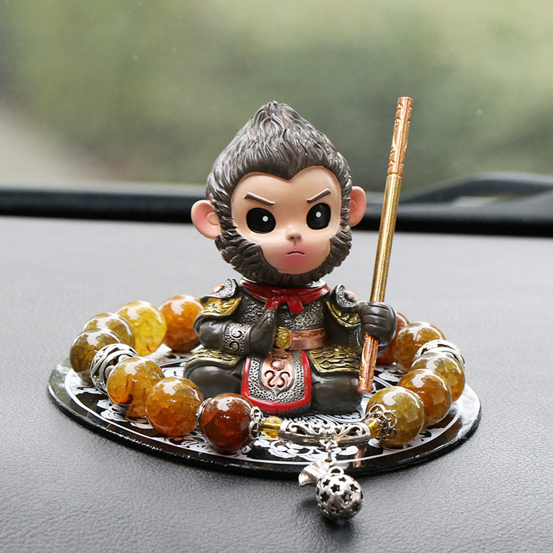 Black Myth Wukong Decoration Creative Cartoon Great Sage Doll Boys Car Supplies New Car Decoration Boys Car Products