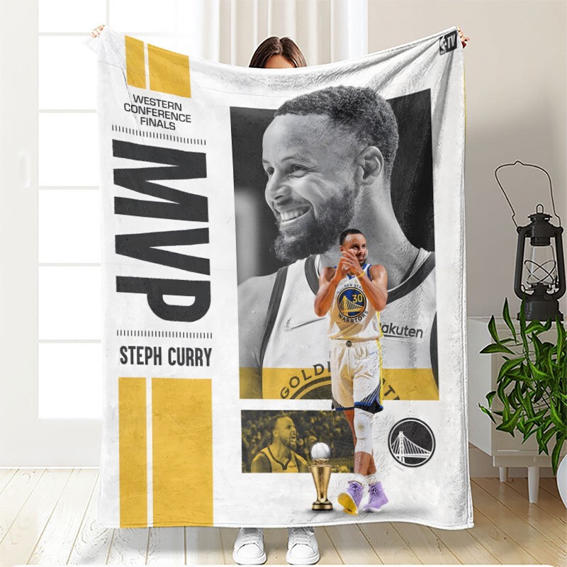 Tk Cross-Border Nba Event Basketball Sports Star Player Character Flannel Blanket Home Sofa Cover Blanket