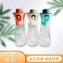 手动按压均匀雾化调味瓶防尘控油玻璃油壶大口径瓶玻璃雾化喷油壶