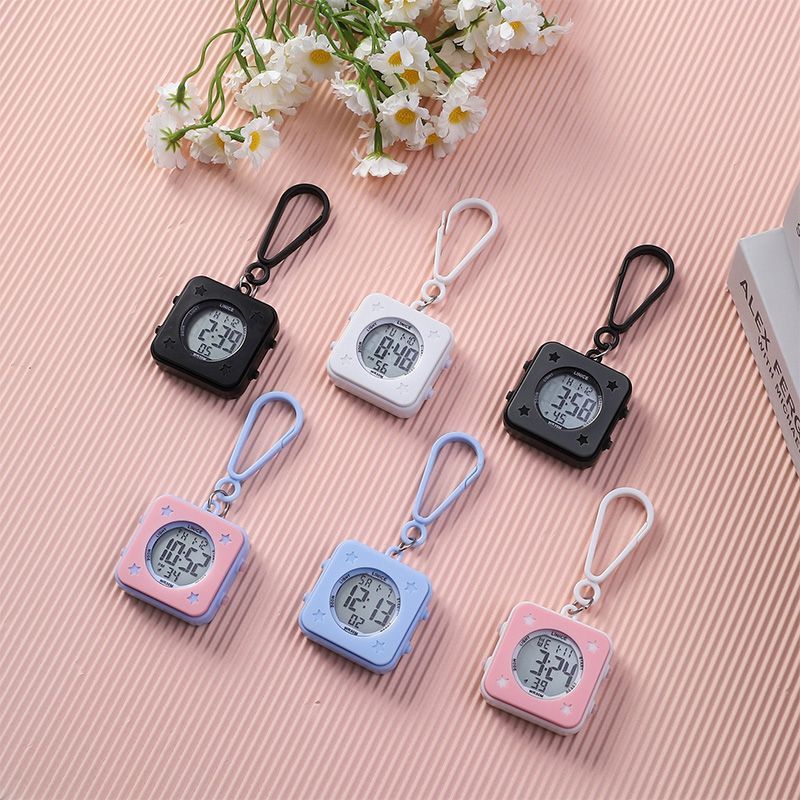 【新客独享】小方块挂表随身学生校园静音防水夜光计时考试电子表