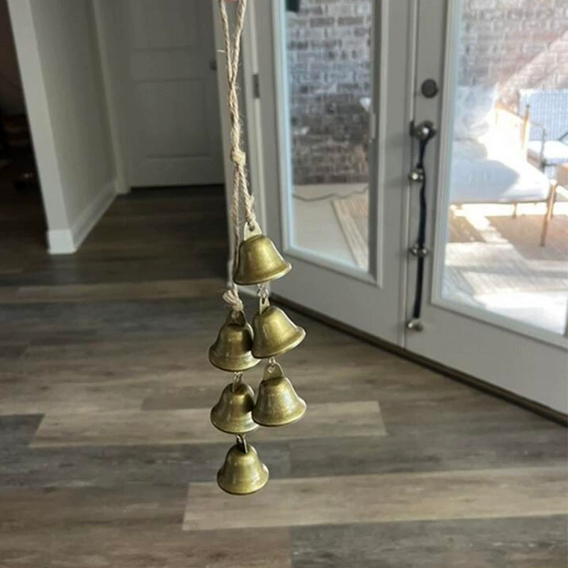 Горячая продажа пеньковых колокольчиков, колокольчики, рог, колокольчики, ретро подвесные украшения для дома