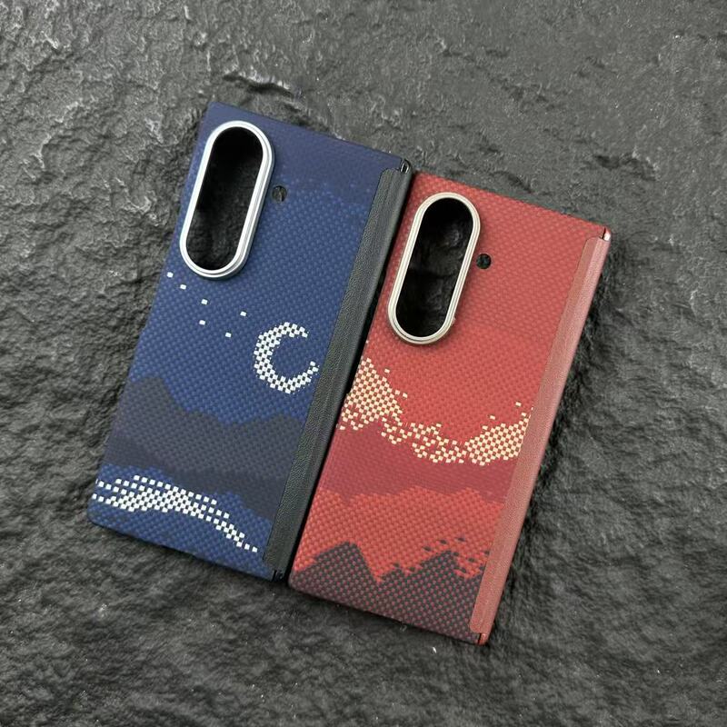 Suitable for Samsung Z Fold 8 Ultra phone case, Kevlar Z Fold 8 Ultra magnetic center-axis phone case