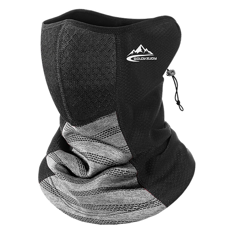 Máscara de ciclismo pañuelo invierno esquí deportes al aire libre a prueba de frío a prueba de viento protección facial bufanda forrada de lana máscara de capucha caliente
