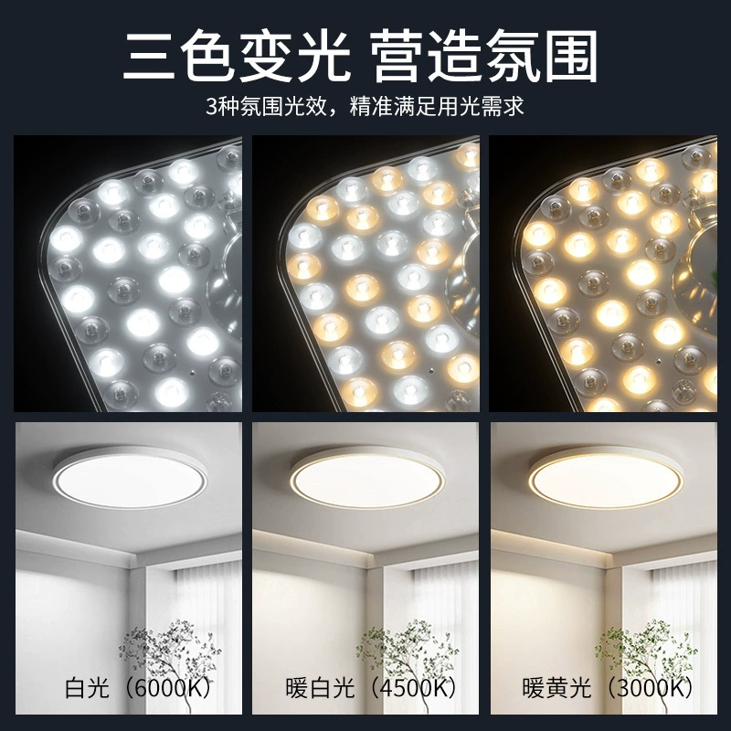 LED ceiling light, light source, super bright square changeable magnetic lamp, eyes protection