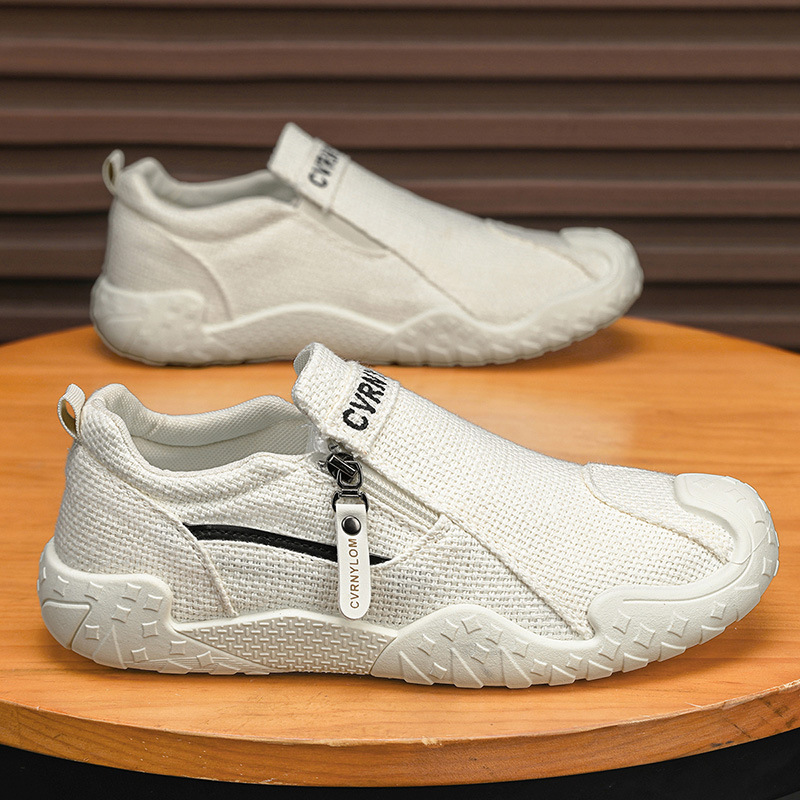 2026 zapatos de tela de verano para hombres zapatos de conducción casuales transpirables antideslizantes zapatos deportivos perezosos para correr zapatos de hombre