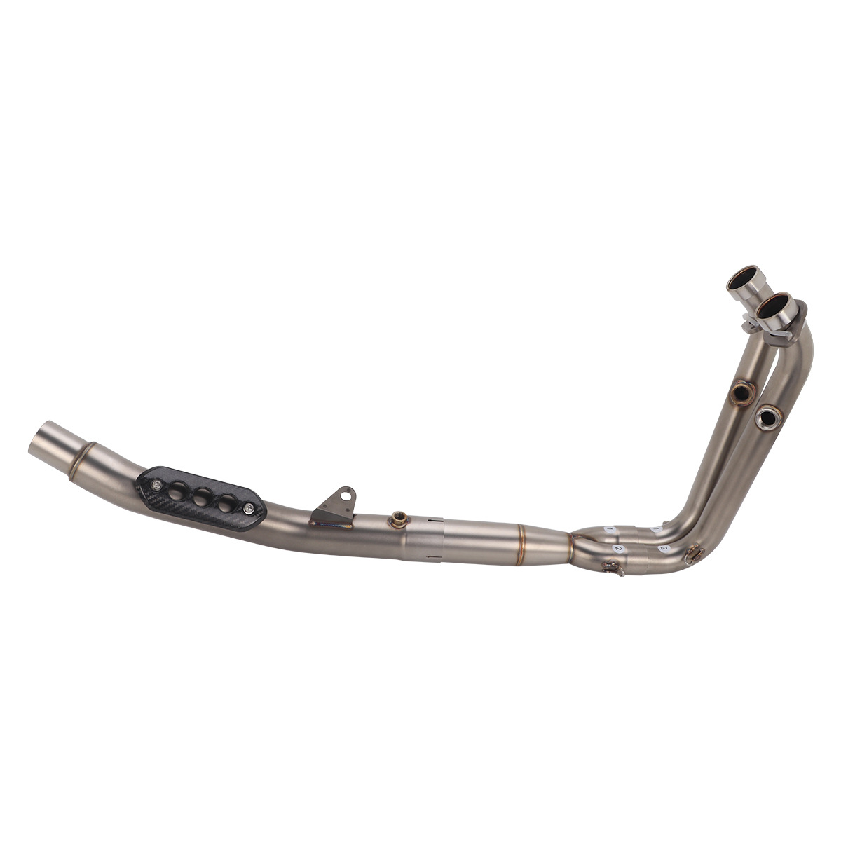 Suitable for modification of the CFMOTO 450MT motorcycle exhaust pipe, 450MT front section fully connects to the original factory diameter muffler